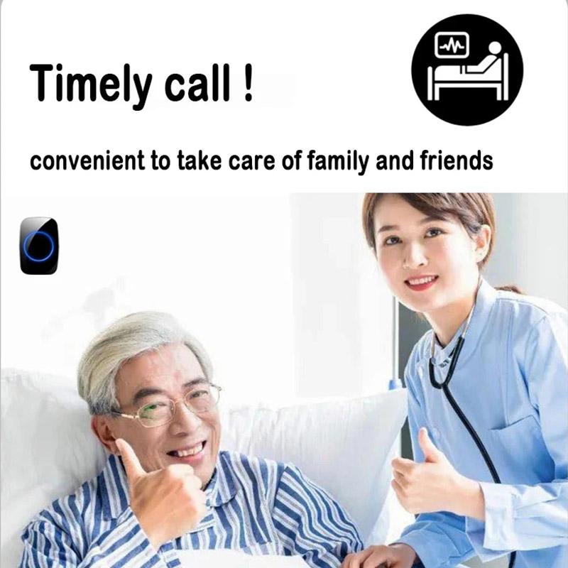 New Home Welcome Doorbell Intelligent Wireless Doorbell Waterproof 150M Remote Battery-operated Smart Door Bell Chime