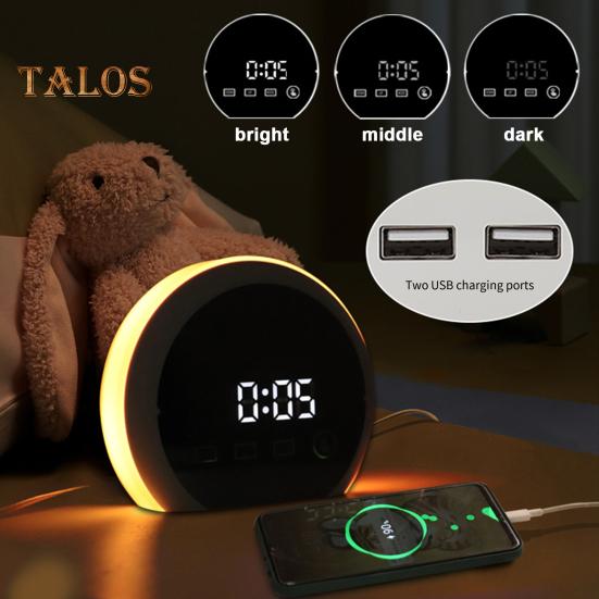 

Светодиодный будильник Ambiance Light Многофункциональная зеркальная поверхность Большой экран Разборчивый дисплей Круглая форма Студенты Прикроватная цифровая настольная сигнализация красный