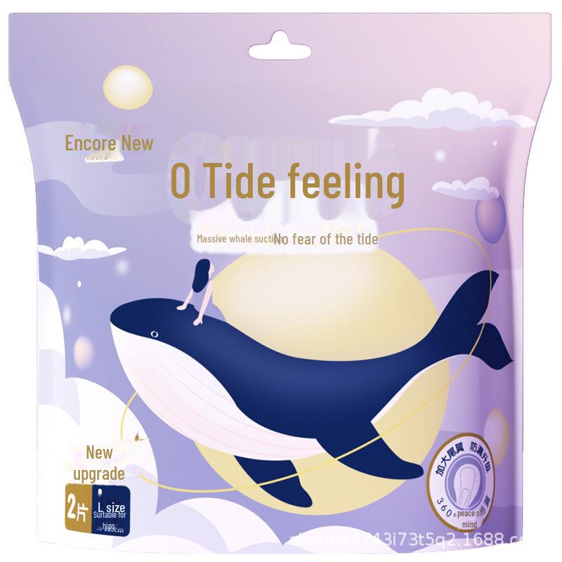 Encore Weiche, hautfreundliche Menstruationsschlafhose mit großem Schweifflügel und Auslaufschutz