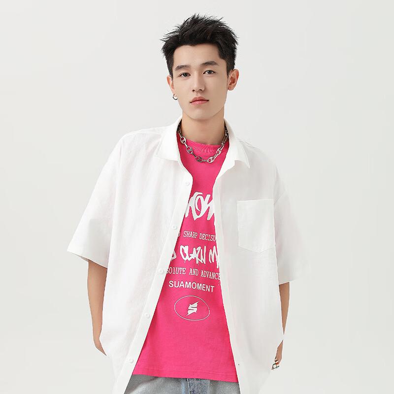 GENIOLAMODE Men's Chinese Style Ice Silk Short Sleeve Shirt