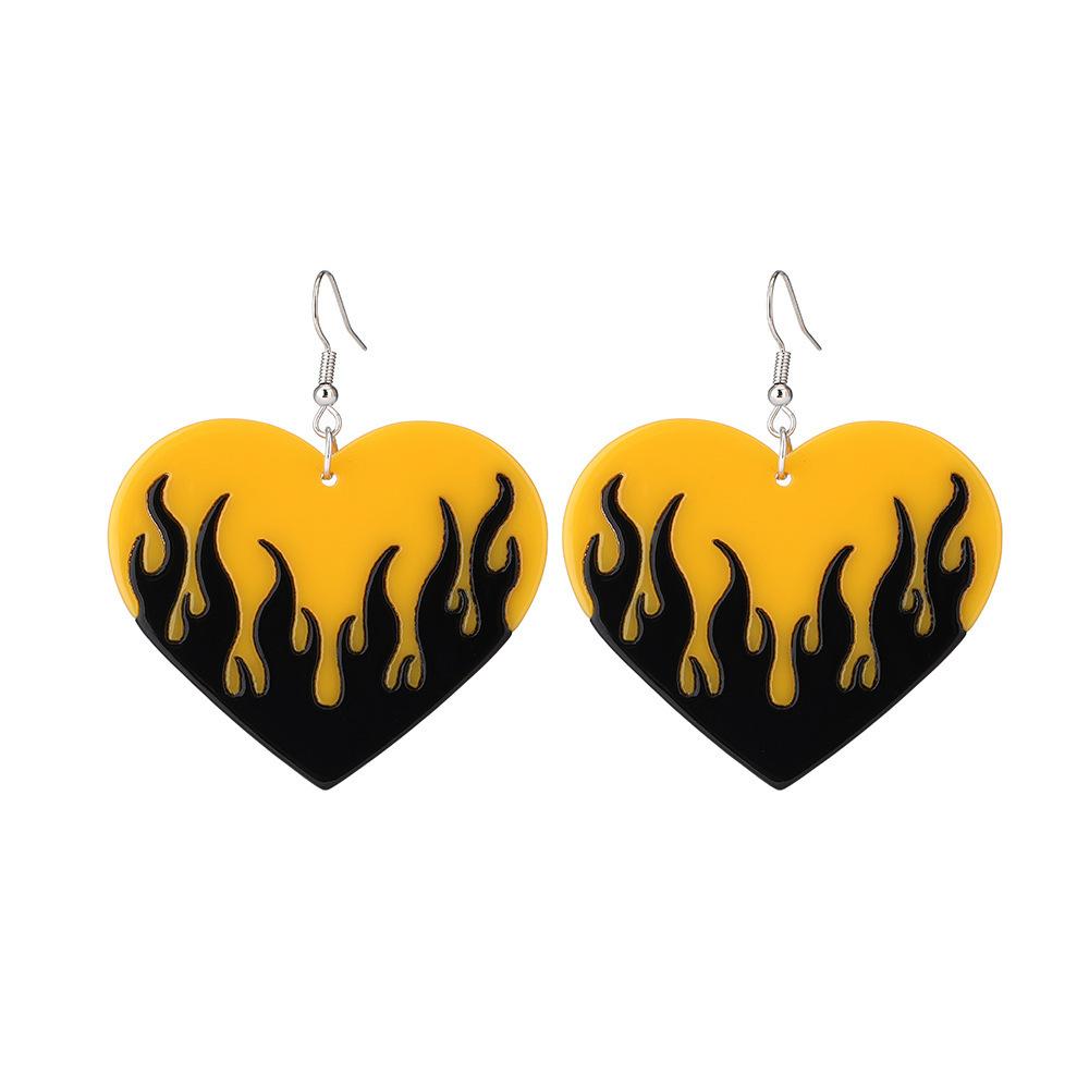 

Heartshaped Earrings Fashionforward In Creative Color Combinations 1416