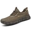 Fashion Summer Men Sandals Fashion Handmade Mesh Flats  Outdoor Beach Sandals Breathable Casual Beach Shoes Hollow Out Treking Footwear