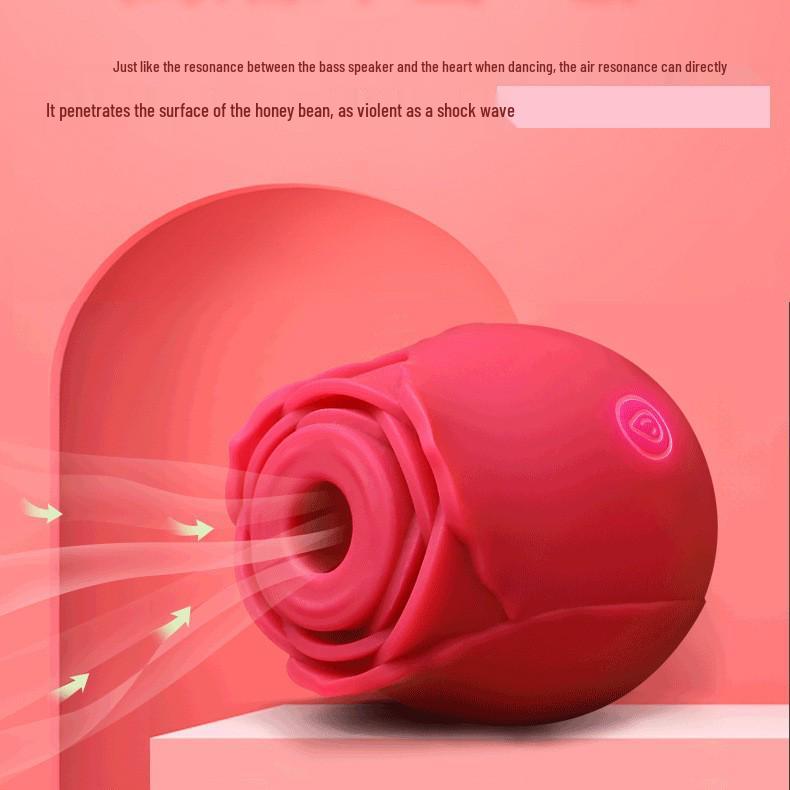 Růžové vajíčko ženský sací vibrátor a masturbátor pro dospělé