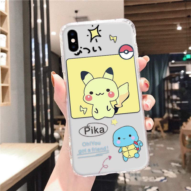 Ins Small Fresh iPhone17promax Suitable for Apple 16Pro Air Cushion Anti-drop 14 Transparent Mobile Phone Case Xr