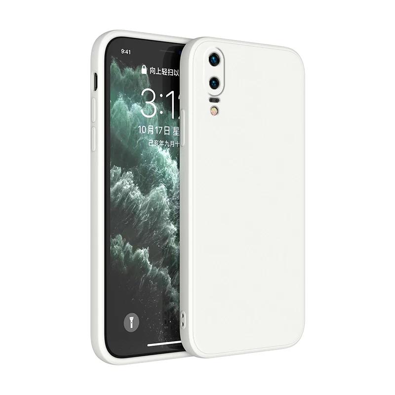 Per Custodie Huawei P50 P40 P30 P20 Lite Per Mate 20 30 40 Pro P smart Z Honor 8X Cover Lusso Originale Custodia per Telefono in Silicone Liquido
