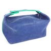 HERMES Bridea Black GM pouch vanity bag H logo Hand Bag cotton blue/Green