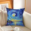 Van Gogh Starry Sky Art Personalized picture text home decorative pillows Household Gifts 45x45cm