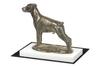 Dobermann, Doberman Pinscher, Dobie II - dog figurine, figure on a white base, trophy for Art-Dog dog show exhibition