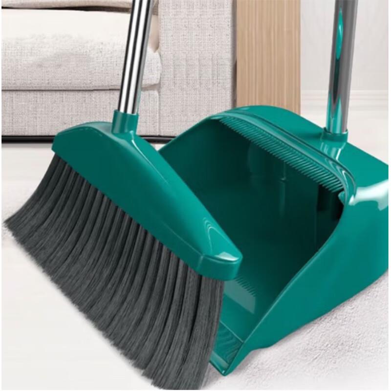 Soft Bristle Broom and Dustpan Set