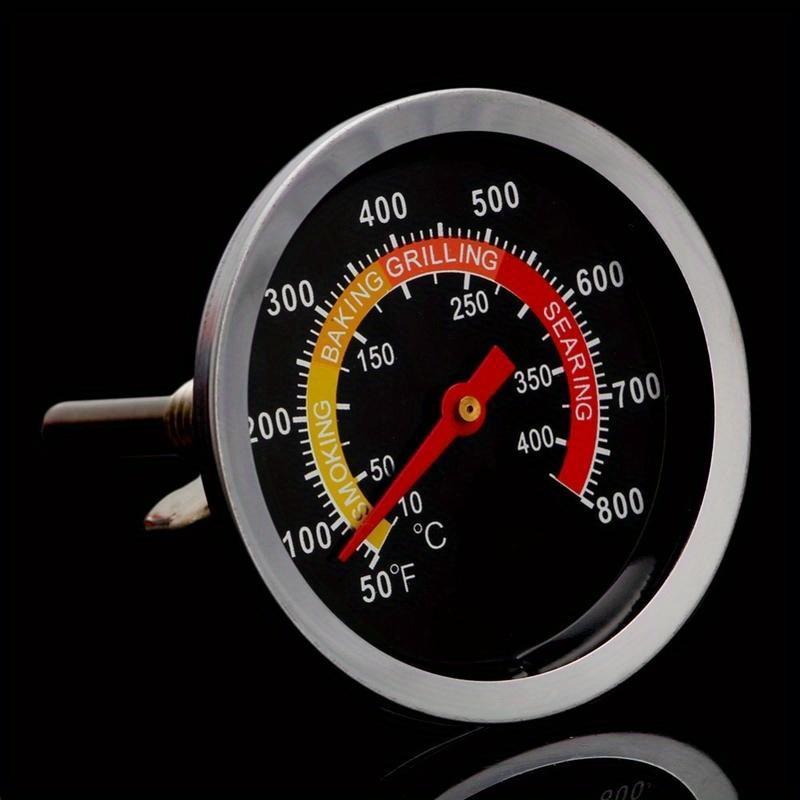 High Quality Stainless Steel BBQ Smoker Grill Thermometer Temperature Gauge 10 400Degrees Celsius