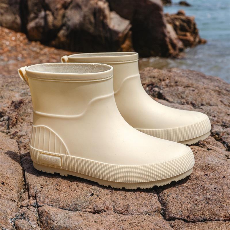 British Style Short Rain Boots Women's Fashion Outdoor Non-slip Water Shoes