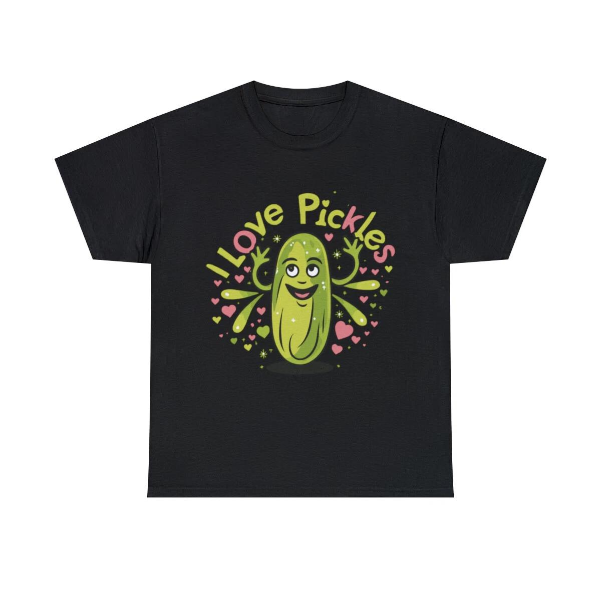 I Love Pickles Graphic Tee Shirt, S-5XL M