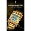 CAREKISO Luxury Brand Men Watch Waterproof LED Week Date Alarm Man Wristwatch Stainless Steel Fashion Electronic Watches For Men