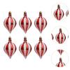 6Pcs Christmas Ball Ornaments Hanging Balls Christmas Tree Decorations Charm Pendants Glitter Decorative Baubles for Festival
