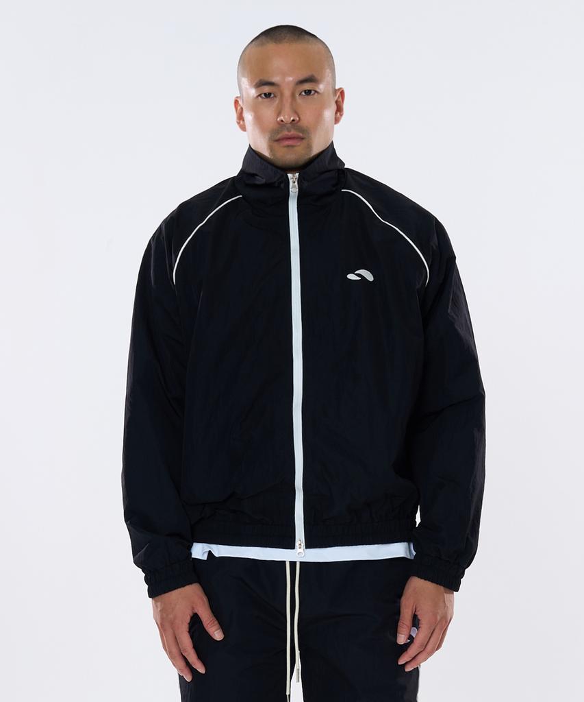 Turtleback Classic Nylon Track Jacket (Black)