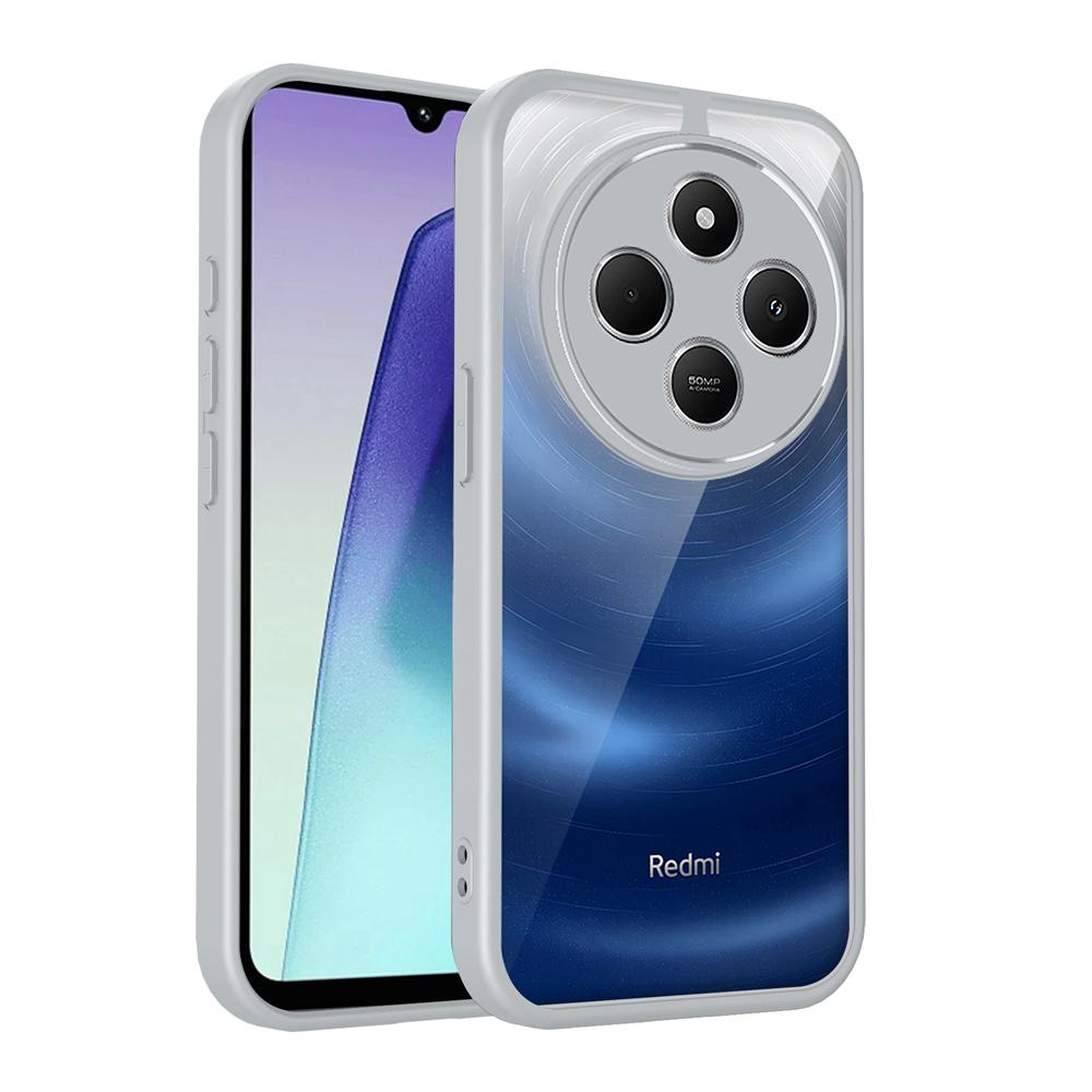 KEYSION Transparent Phone Case for Redmi 14C Soft Silicone+PC Clear Shockproof Phone Back Cover for Xiaomi POCO C75