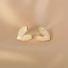 Imitation Pearl Earrings For Women Heart Round Stud Earrings Elegant Love Ear Stud Party Wedding Jewelry Valantine Day Gifts K0
