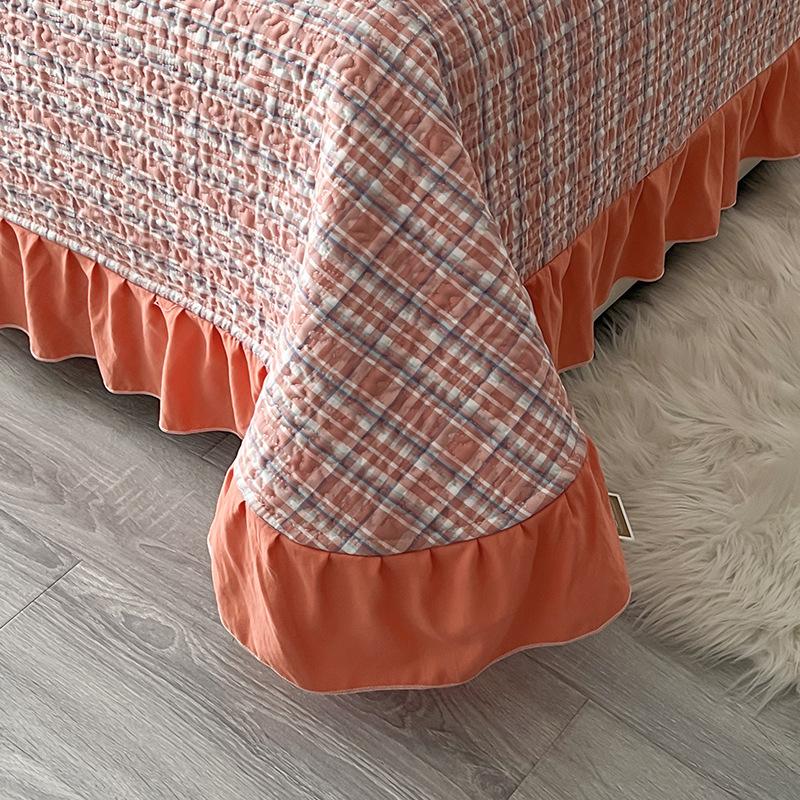 Four Seasons Universal Washed Cotton Three-piece Non-slip Thickened Bedspreads Bedspreads Washable Bedspreads