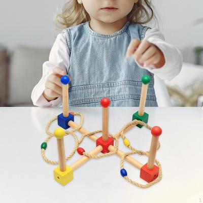 Outside Toss Game Adults Family Interactive Education Toy Playset Wooden Throwing Games