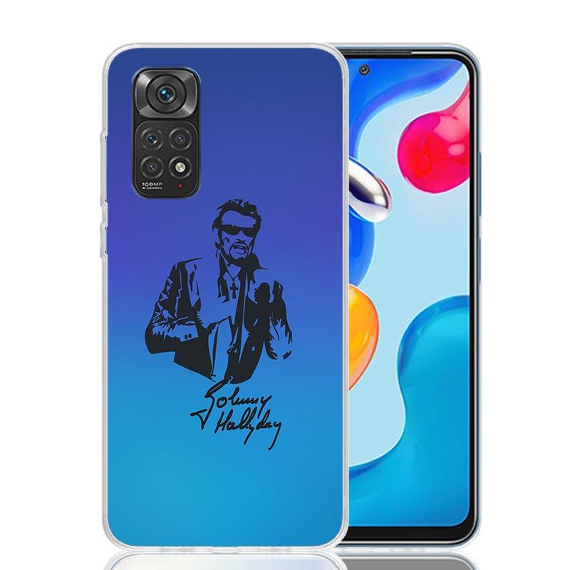 Custodia per Telefono Musicale Johnny Hallyday Per Xiaomi Redmi Note 14 13 14S 12S 12 11S 11T 11E Pro Plus 10S 10 9S 9 Art Personalizzata Coque Ca