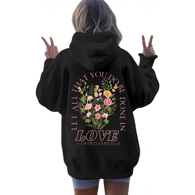 2025 Trendy Women's Hoodie with Letter Print - Autumn/Winter Collection