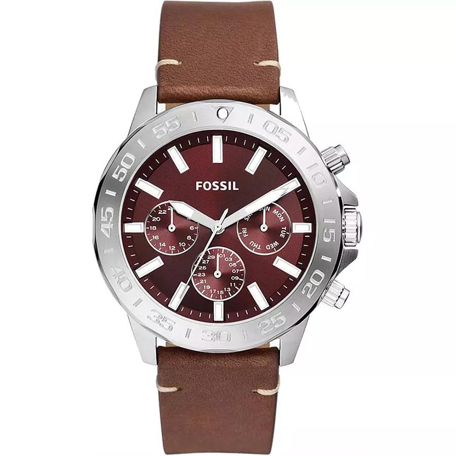 

Чоловічий кварцовий шкіряний тристрілочний годинник з корпусом з нержавіючої сталі/скляним циферблатом BQ2806 червоний