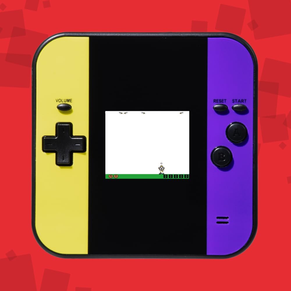 You can play 8 different games! GAME ARK SQUARE Color LCD Portable Game Console Square Approximat...