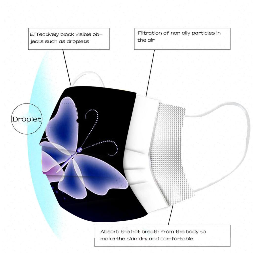 Child Kids Mask Disposable Face Mask Industrial 3Ply Ear Loop 50PC Mask