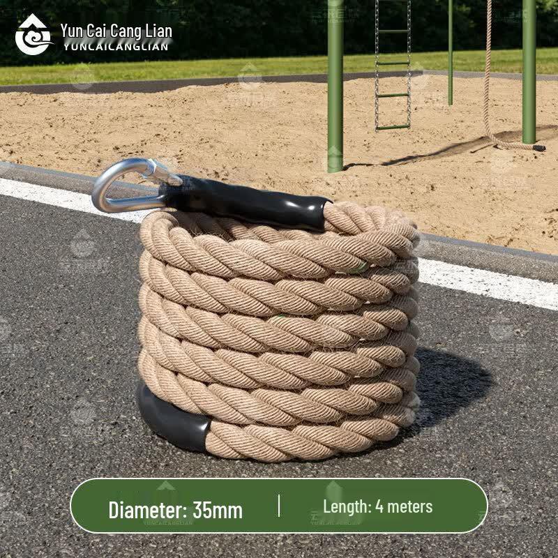 Rubber Coated Hemp Climbing Rope