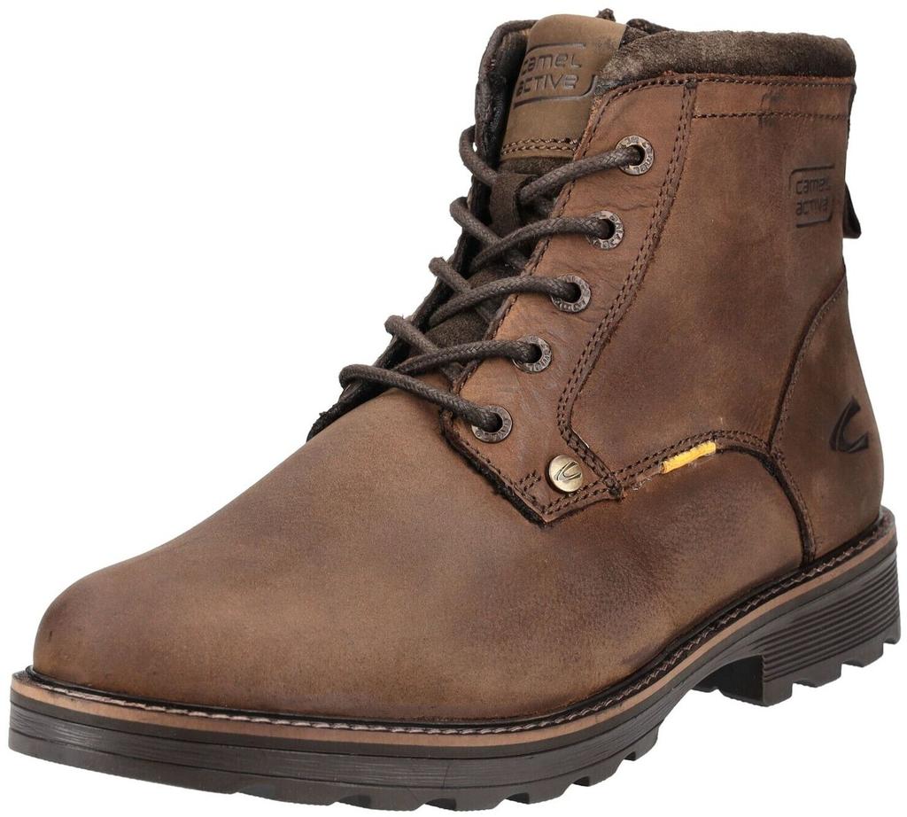 Camel Active Lace-up Boots In Chocolate Color