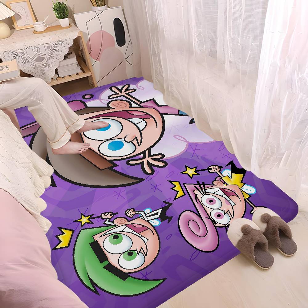 Cartoon The F-Fairly O-OddParents Entrance Door Mat Washable Non-Slip Living Room Sofa Chairs Area Mat Kitchen Welcome Doormat
