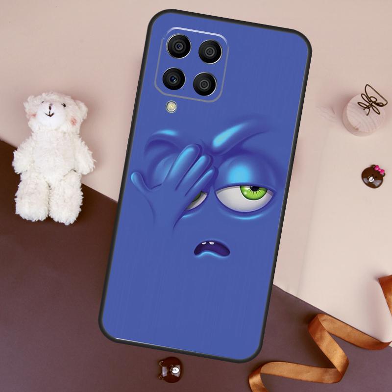 3D Funny Face Cute Case For Samsung Galaxy M32 M52 M14 M54 M13 M33 M53 M56 M36 M16 M31 M11 M12 M35 M55 M15 M06