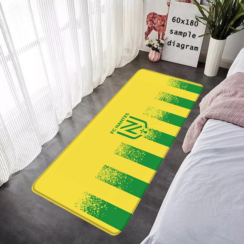 Doormat Flannel Floor Mat Indoor Foot Rug Prayer Bedside Mats F-FC Nantes Kitchen Corridor Water Absorbent Carpet Balcony Decor