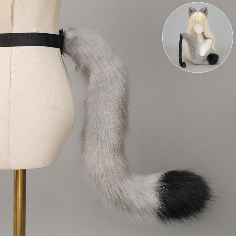 Plüsch-Katzenohren-Haarreif Realistische Tierohren Haarband Neues flauschiges Katzenohren- und Schwanz-Set Haaraccessoires