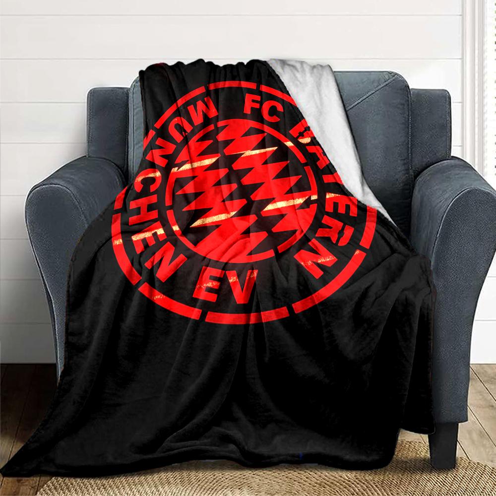 Bayern Munich Crest Blankets Flannel Printed Breathable Warm Throw Blanket for Home Office Bedspreads 0708a119