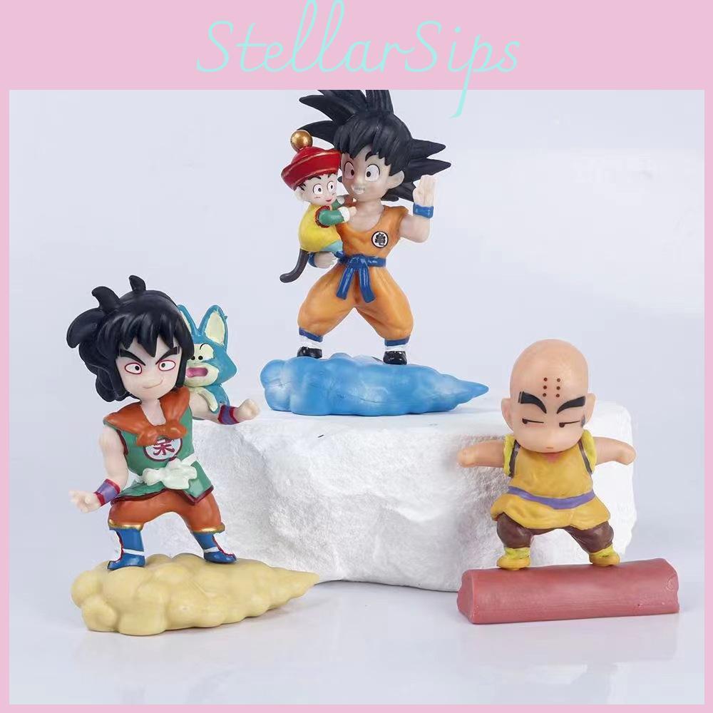 Dragon Ball Son Goku Meister Roshi Son Goten Animierte Charakterfigur Mit Wolkenbasis Und Zusammengebaut Für Anime Und Manga Fans