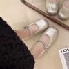 Mary Jane Ein-Wort-Gürtel Damenmode vielseitige Einzelschuhe, Frühling und Sommer 2025 neu weichsohlige bequeme flachsohlige Mützen-Schuhe