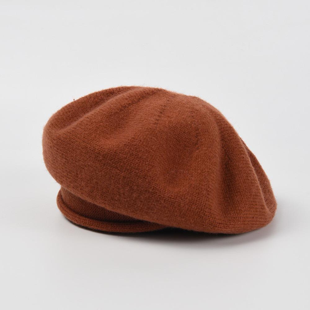 Windproof Octagonal Hat Versatile Knitted Hat New Newsboy Hats  Autumn and Winter