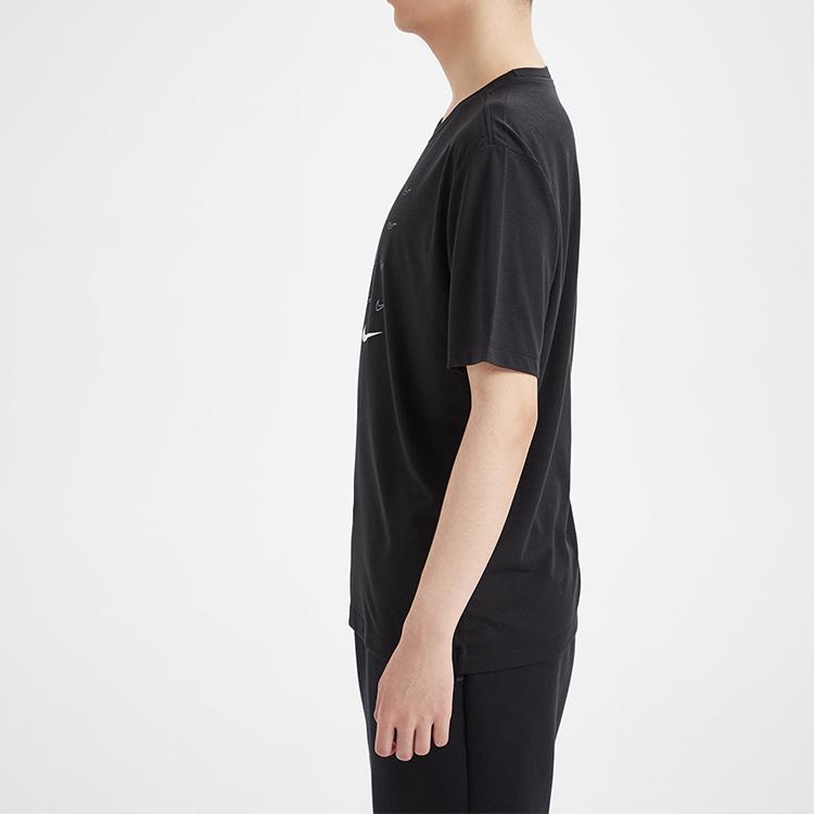 Nike Dri-Fit Swoosh Training Short Sleeve T-Shirt Men Tops Black CV3894-010