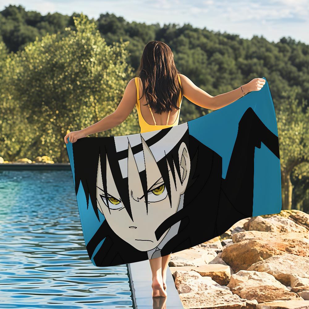 

Anime Soul Eater Towel Quick Drying Beach Towels Are Suitable For Swimming Pools Camping Yoga And The Gym W40*H60(CM)