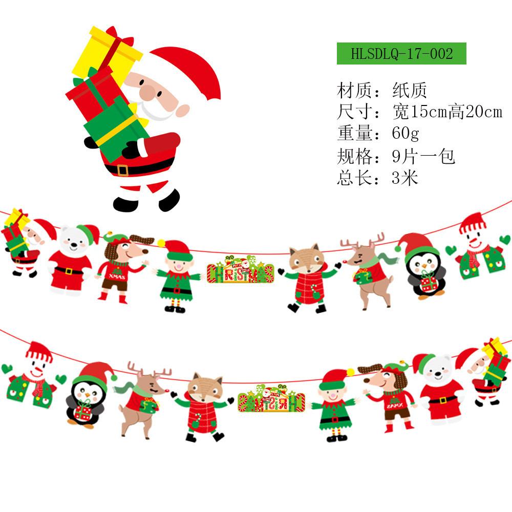Designed Paper Beautifully Christmas Flags For Festive Holiday Scene Setting