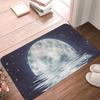 Non-slip Rug Washable Lunar Eclipse Printed Entrance Door Mat Simple Living Room Bedroom Kitchen Rug