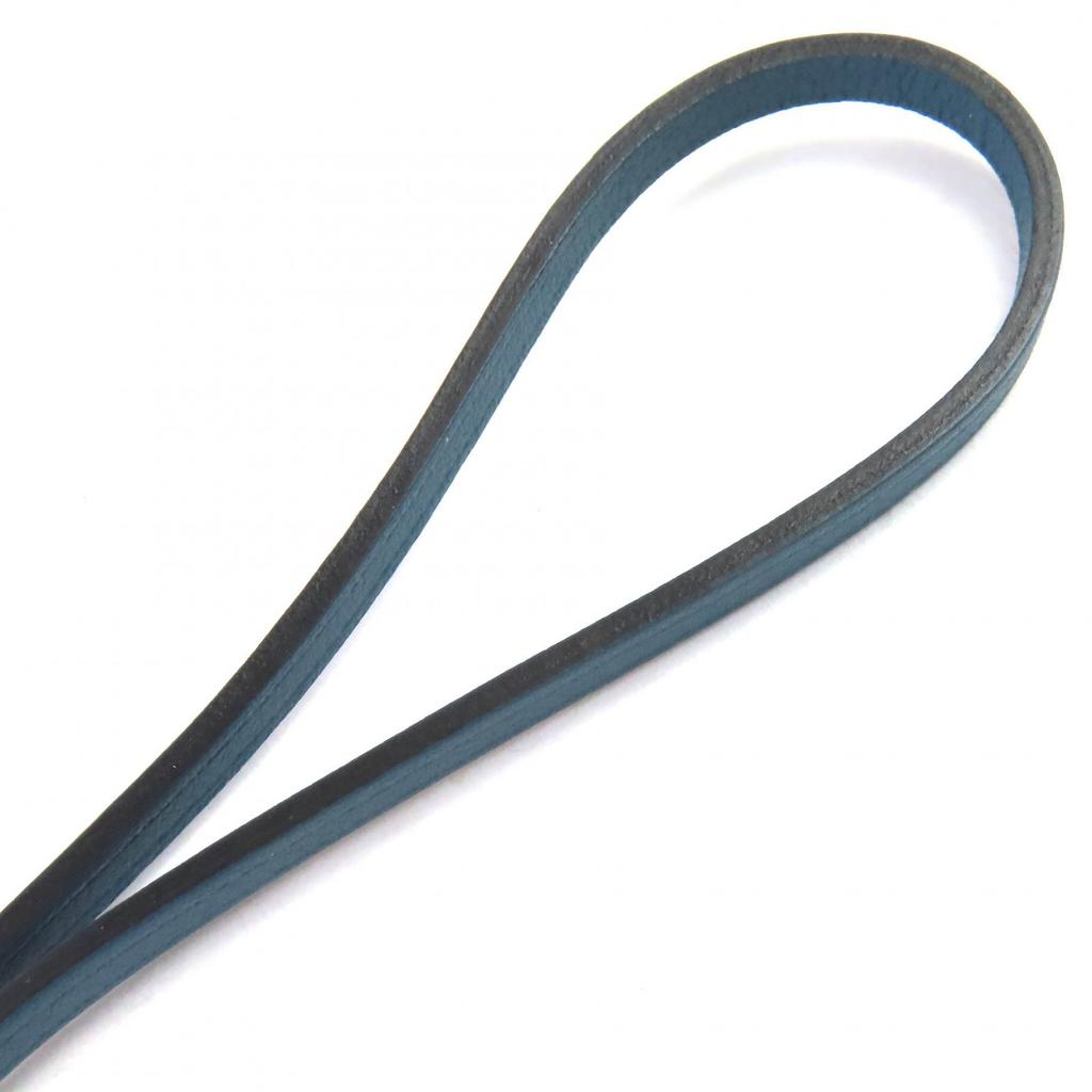 Pristine HERMES Bag charm Years Gift Key Clochette Navy system leather Women Used