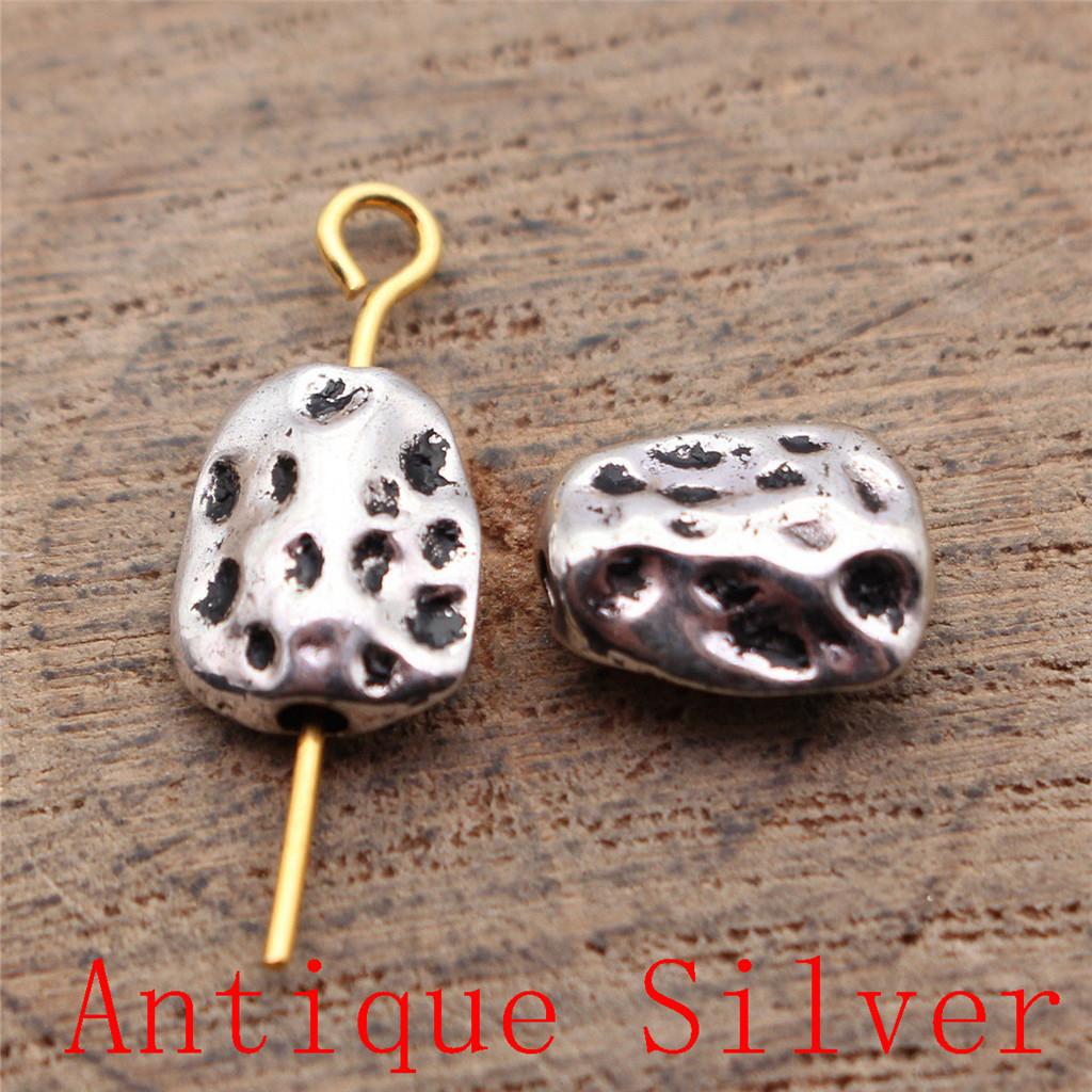 Charms Piatto Torsione Foro Grande Perline Sfuse Per Braccialetto Collana Gioielli Fabbricazione Componenti