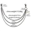 Metal Cross Pendant Waist Chain Hiphop Rock Punk Trousers Chain Keychain Jewelry Jean Accessory