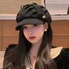 Vintage Women Beret Hat Autumn Winter Warm Female Octagonal Cap Korean Solid Color Newsboy Hats Girls Painter Caps Gorras
