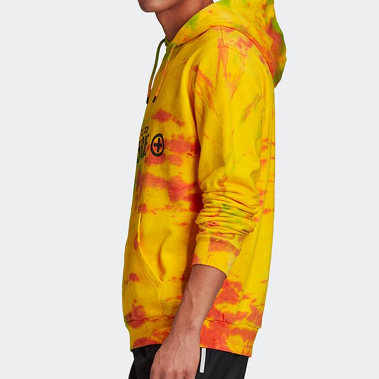 Adidas Originals Logo Print Tie-Dye Hoodie Herren Tops Gelb GD6002