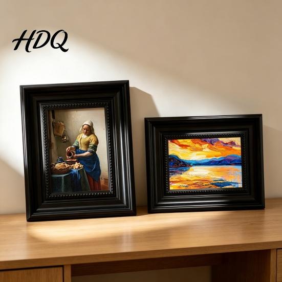 Modern Chinese Home Decor Retro Photo Frame Art Display Oriental Aesthetics Wall