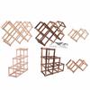 Wooden Red Wine Rack 3/6/10 Bottle Mount Kitchen Holders Exhibition Organizer Barware
