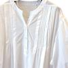 Korean version of loose Japanese casual shirt pleated bubble sleeves cotton short-sleeved doll shirt top women